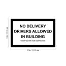 Vinyl Wall Decal - No Delivery Drivers Allowed - Safety Sign Guidelines Warning Sticker for Business Offices Stores Storefront Customers 4