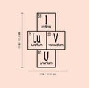 Vinyl Wall Art Decal - I Love You Periodic Table - 21" x 30" - Cute Educational Quote Sticker For Classroom Kids Room Home Playroom Chemistry Elements Preschool Nursery Decor 4