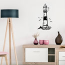 Vinyl Wall Art Decal - Lighthouse - 20" x 17" - Beach Icons Boat leading light Shape Cute Modern Trendy Beacon Ocean Navy Design For Home Office Living Room Bedroom Store Decor 3
