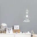Vinyl Wall Art Decal - Lighthouse - 20" x 17" - Beach Icons Boat leading light Shape Cute Modern Trendy Beacon Ocean Navy Design For Home Office Living Room Bedroom Store Decor 3