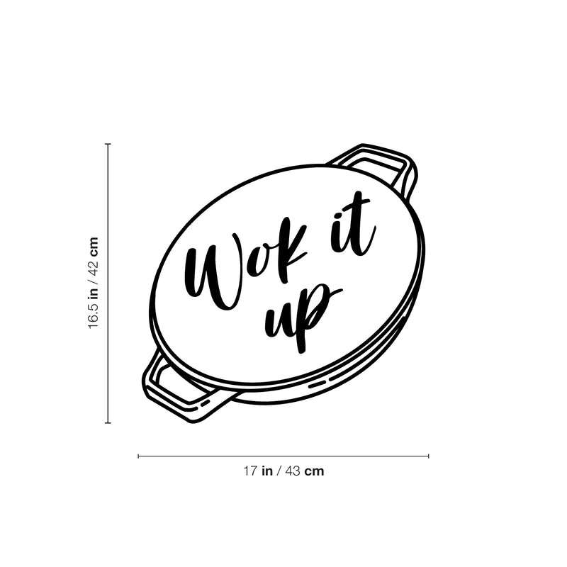 Vinyl Wall Art Decal - Wok It Up - 16. Modern Motivational Food Quote Sticker For Home Kitchen Dining Room Restaurant Coffee Shop Storefront Decor 4