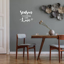 Vinyl Wall Art Decal - Season Everything With Love - 22" x 28" - Modern Motivational Lovely Quote Sticker For Home Kitchen Dining Room Restaurant Coffee Shop Storefront Decor 2