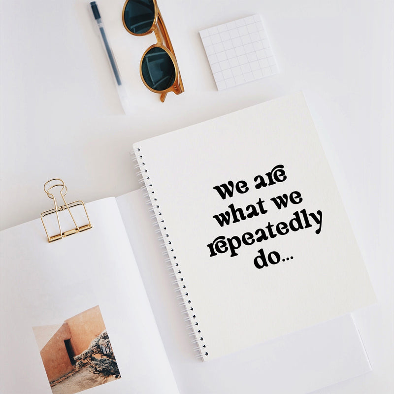 Vinyl Wall Art Decal - We Are What We Repeatedly Do - 4" x 5.5" - Inspirational Quote Sticker For Bedroom Mirror Notebooks Laptops Mugs Thermos Car Bumpers Windows Decor 2