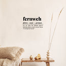 Vinyl Wall Art Decal - Fernweh Definition - Modern Trendy Travel Vacation Explore Lifestyle Quotes For Home Bedroom Living Room Apartment Dorm Room Decoration Sticker 2