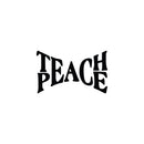 Vinyl Wall Art Decal - Teach Peace - Trendy Inspirational Positive Quote Sticker For Home Kids Room Bedroom School Classroom Nursery Office Decor 1
