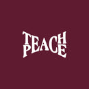 Vinyl Wall Art Decal - Teach Peace - 15" x 25" - Trendy Inspirational Positive Quote Sticker For Home Kids Room Bedroom School Classroom Nursery Office Decor 1