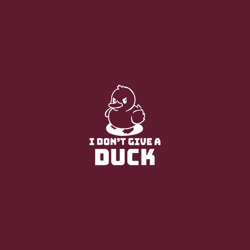 Vinyl Wall Art Decal - I Don't Give A Duck - 6.6" x 6" - Funny Adult Joke Quote Sticker For Bedroom Mirror Make Up Notebooks Laptops Mugs Thermos Car Bumpers Windows Decor 1