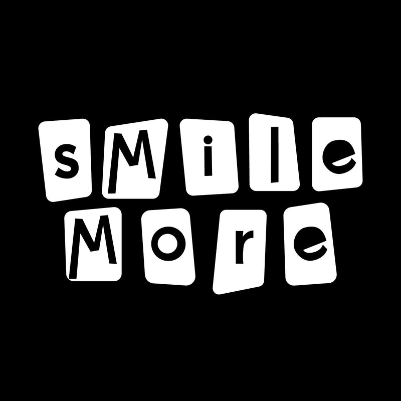 Vinyl Wall Art Decal - Smile More - 10" x 18" - Trendy Inspirational Positive Quote Sticker For Home Kids Room Bedroom School Classroom Nursery Office Decor 1