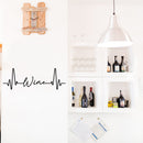 Vinyl Wall Art Decal - Wine Pulse - 8. Trendy Sarcastic Funny Adult Joke Quote Sticker For Home Bar Kitchen Wine Cellar Tasting Room Restaurant Decor 2