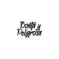 Vinyl Wall Art Decal - Bonita y Peligrosa - Trendy Lovely Funny Spanish Quote Sticker For Home Bedroom Closet Make Up Mirror Office Boutique Beauty Salon Mexican Decor 1