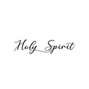 Vinyl Wall Art Decal - Holy Spirit - 20" x 27" - Modern Cute Inspirational Lovely Quote Sticker For Home Bedroom Closet Living Room Coffee Shop Religious Center Decor 1