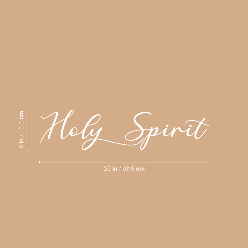 Vinyl Wall Art Decal - Holy Spirit - 20" x 27" - Modern Cute Inspirational Lovely Quote Sticker For Home Bedroom Closet Living Room Coffee Shop Religious Center Decor 4