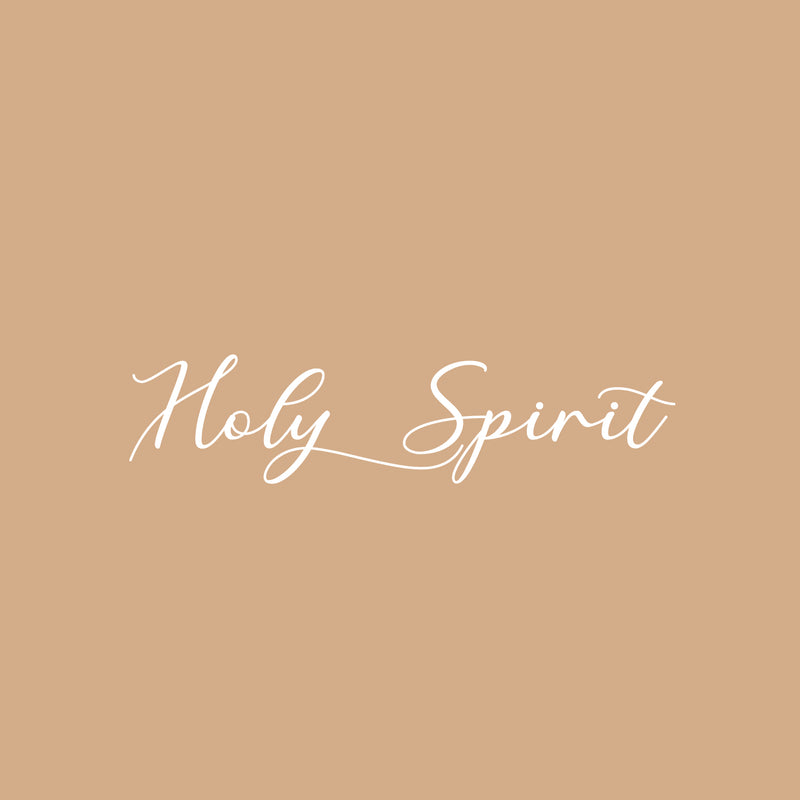 Vinyl Wall Art Decal - Holy Spirit - 20" x 27" - Modern Cute Inspirational Lovely Quote Sticker For Home Bedroom Closet Living Room Coffee Shop Religious Center Decor 1