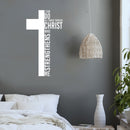 Vinyl Wall Art Decal - I Can Do All Things Through Christ - 22" x 40" - Trendy Inspirational Spiritual Religious Quote Sticker For Home Office Living Room Bedroom Decor 3