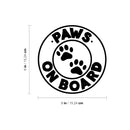 Vinyl Wall Art Decal - Paws On Board - 6" x 6" - Modern Inspirational Cute Quote Animal Design Sticker For Home Office Laptops Notebooks Cars Vet Windows Decor 4