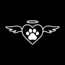 Vinyl Wall Art Decal - Angel Paw - 3" x 7" - Modern Inspirational Cute Quote Heart Design Sticker For Home Office Laptops Notebooks Cars Vet Windows Decor 1
