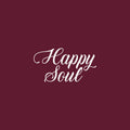 Vinyl Wall Art Decal - Happy Soul - 13" x 24" - Trendy Inspirational Lovely Good Vibes Quote Home Bedroom Closet Living Room Playroom School Office Coffee Shop Decor 1