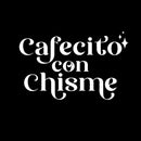 Vinyl Wall Art Decal - Cafecito Con Chisme / Coffee And Gossip - 8" x 13" - Trendy Funny Mexican Joke Quote Sticker For Living Room Office Storefront Coffee Shop Restaurant Spanish Decor 1