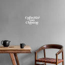 Vinyl Wall Art Decal - Cafecito Con Chisme / Coffee And Gossip - 8" x 13" - Trendy Funny Mexican Joke Quote Sticker For Living Room Office Storefront Coffee Shop Restaurant Spanish Decor 3
