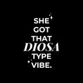 Vinyl Wall Art Decal - She Got That Diosa Type Vibe - 17" x 11" - Trendy Lovely Funny Spanish Quote Sticker For Home Bedroom Closet Make Up Mirror Boutique Beauty Salon Office Mexican Decor 1