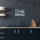 Vinyl Wall Art Decal - I Sugar Coat Everything - Trendy Funny Lovely Good Vibes Food Quote Sticker For Home Door Kitchen Dining Room Restaurant Coffee Shop Storefront Decor 5