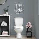 Vinyl Wall Art Decal - If Your Doodies Be Cray Please Use The Spray - Trendy Motivational Silly Joke Design Quote Sticker For Home Bedroom Closet Mirror Bathroom Decor 2