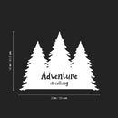 Vinyl Wall Art Decal - Adventure Is Calling - 16" x 22" - Trendy Inspirational Quote Mountain Design Sticker For Children Bedroom Home Baby Nursery Daycare Kids Room Decor 4