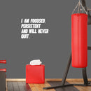 Vinyl Wall Art Decal - I Am Focused Persistent And Will Never Quit - 20" x 14.5" - Motivational Quote Sticker For Home Living Room Classroom School Office Coffee Shop Gym Fitness Decor 2