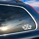 Vinyl Wall Art Decal - All My Kids Have Paws - 7" x 3.5" - Cute Shapes Icon Dog Mom Quote Bumper Sticker For Car Window Thermos Coffee Mug Luggage Office Notebook Laptop Decor 3