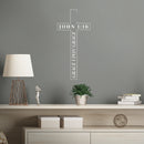 Vinyl Wall Art Decal - Grace Upon Grace - John 1:16 - 21" x 10" - Modern Lovely Spiritual Bible Verse Cross Design Sticker For Home Bedroom Closet Family Room Church Religious Center Decor 2