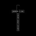Vinyl Wall Art Decal - Grace Upon Grace - John 1:16 - 21" x 10" - Modern Lovely Spiritual Bible Verse Cross Design Sticker For Home Bedroom Closet Family Room Church Religious Center Decor 1