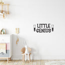 Vinyl Wall Art Decal - Little Genius - Trendy Fun Motivational Good Vibes Quote Sticker Home Study Room Playroom School Classroom Chemistry Lab Library Office Decor 2