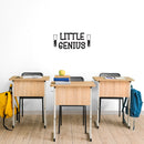 Vinyl Wall Art Decal - Little Genius - 11" x 25" - Trendy Fun Motivational Good Vibes Quote Sticker Home Study Room Playroom School Classroom Chemistry Lab Library Office Decor 3