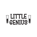 Vinyl Wall Art Decal - Little Genius - Trendy Fun Motivational Good Vibes Quote Sticker Home Study Room Playroom School Classroom Chemistry Lab Library Office Decor 1