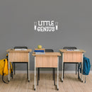 Vinyl Wall Art Decal - Little Genius - 11" x 25" - Trendy Fun Motivational Good Vibes Quote Sticker Home Study Room Playroom School Classroom Chemistry Lab Library Office Decor 3