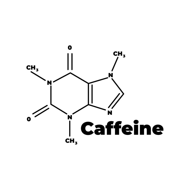 Vinyl Wall Art Decal - Caffeine Formula - 9.5" x 13" - Trendy Fun Cool Chemistry Element Design Sticker For Home Living Room Kitchen Office School Coffee Shop Restaurant Storefront Decor 1