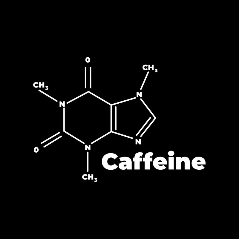 Vinyl Wall Art Decal - Caffeine Formula - 9.5" x 13" - Trendy Fun Cool Chemistry Element Design Sticker For Home Living Room Kitchen Office School Coffee Shop Restaurant Storefront Decor 1