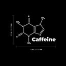 Vinyl Wall Art Decal - Caffeine Formula - 9.5" x 13" - Trendy Fun Cool Chemistry Element Design Sticker For Home Living Room Kitchen Office School Coffee Shop Restaurant Storefront Decor 4