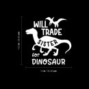 Vinyl Wall Art Decal - Wild Trade Sister For Dinosaur - 14.5" x 14" - Trendy Funny Lovely Design Quote Sticker For Toddlers Bedroom Playroom Daycare Kindergarten Decor 4