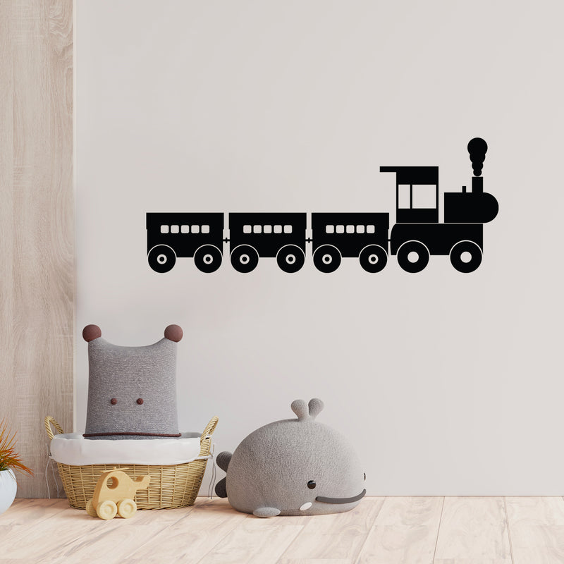 Vinyl Wall Art Decal - Choo Choo Train - 15" x 39" - Trendy Funny Lovely Design Quote Sticker For Home Toddlers Bedroom Kids Playroom Daycare Kindergarten Classroom Decor 2