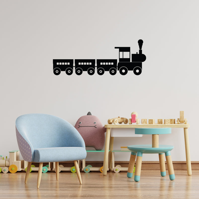 Vinyl Wall Art Decal - Choo Choo Train - Trendy Funny Lovely Design Quote Sticker For Home Toddlers Bedroom Kids Playroom Daycare Kindergarten Classroom Decor 3