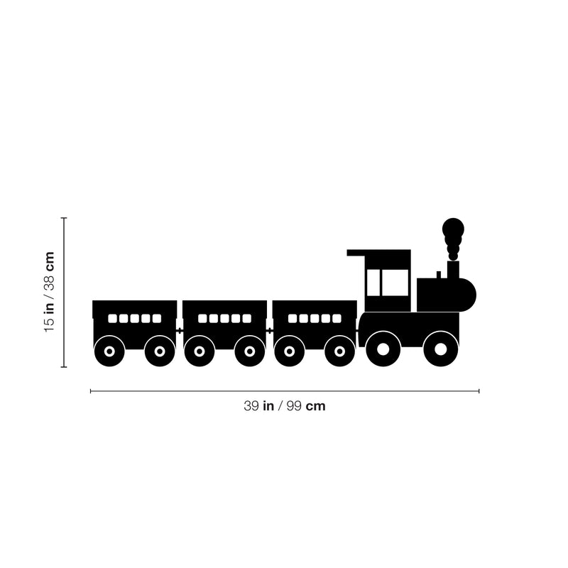 Vinyl Wall Art Decal - Choo Choo Train - Trendy Funny Lovely Design Quote Sticker For Home Toddlers Bedroom Kids Playroom Daycare Kindergarten Classroom Decor 4