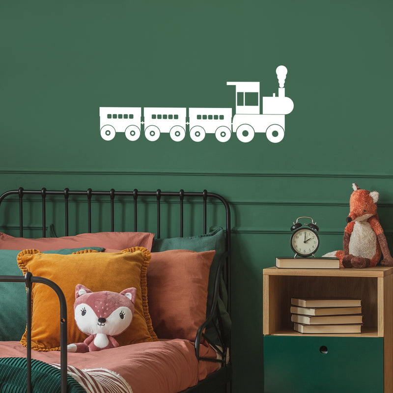 Vinyl Wall Art Decal - Choo Choo Train - 15" x 39" - Trendy Funny Lovely Design Quote Sticker For Home Toddlers Bedroom Kids Playroom Daycare Kindergarten Classroom Decor 2