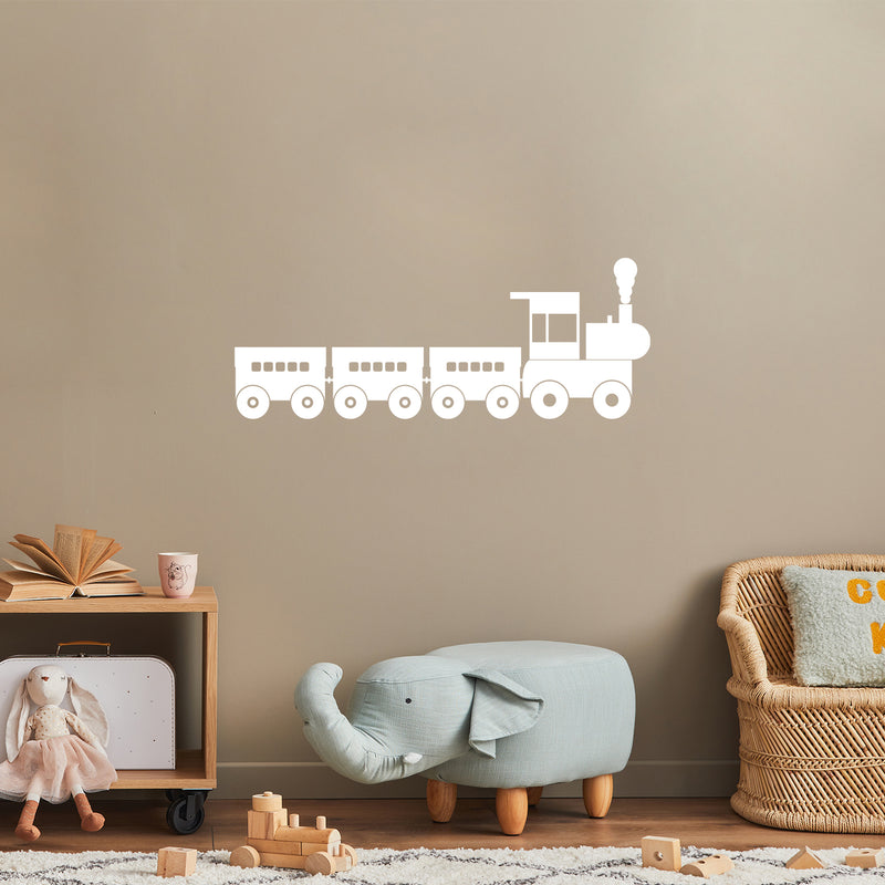 Vinyl Wall Art Decal - Choo Choo Train - 15" x 39" - Trendy Funny Lovely Design Quote Sticker For Home Toddlers Bedroom Kids Playroom Daycare Kindergarten Classroom Decor 3