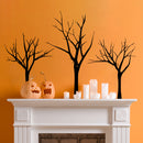 Vinyl Wall Art Decal - Scary Trees - From 22" x 35" Each - Seasonal Movie Props Trendy Horror Halloween Sticker For School Classroom Entryway Living Room Storefront Spooky Decor 3
