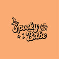 Vinyl Wall Art Decal - Spooky Babe -Seasonal Movie Props Trendy Funny Halloween Sticker For School Classroom Entryway Living Room Storefront Coffee Shop Spooky Decor 1