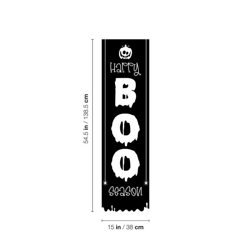 Vinyl Wall Art Decal - Happy Boo Season - 54.5" x 15" -Seasonal Movie Props Trendy Funny Halloween Sticker For School Classroom Entryway Living Room Storefront Coffee Shop Spooky Decor 4