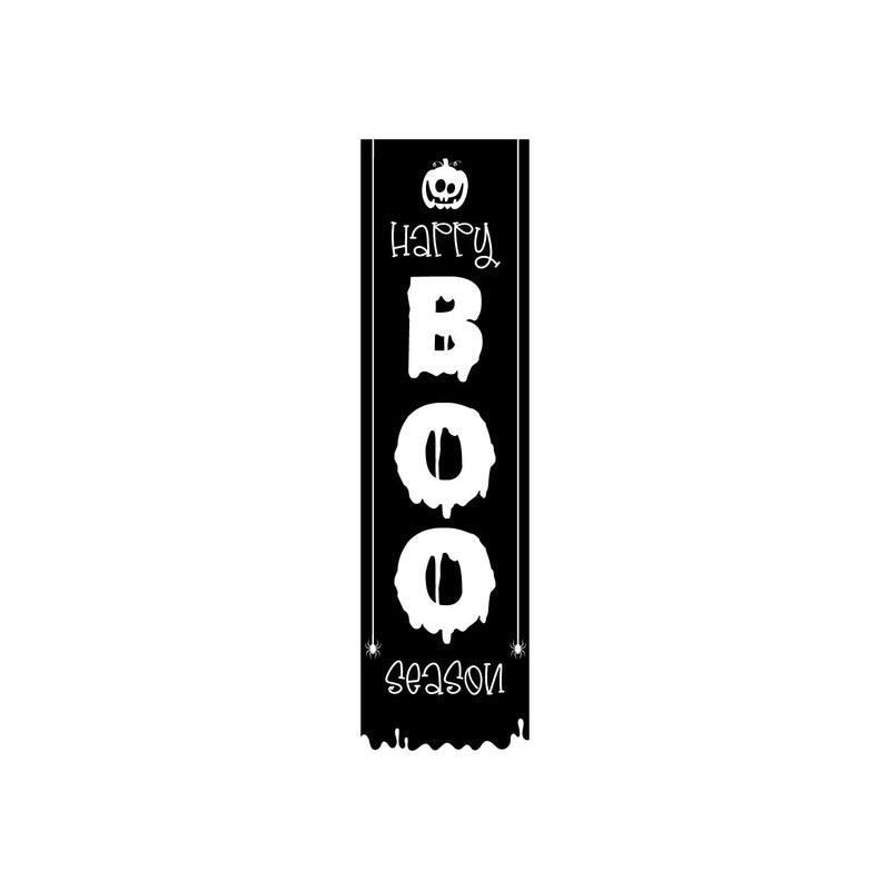 Vinyl Wall Art Decal - Happy Boo Season - 54.5" x 15" -Seasonal Movie Props Trendy Funny Halloween Sticker For School Classroom Entryway Living Room Storefront Coffee Shop Spooky Decor 1