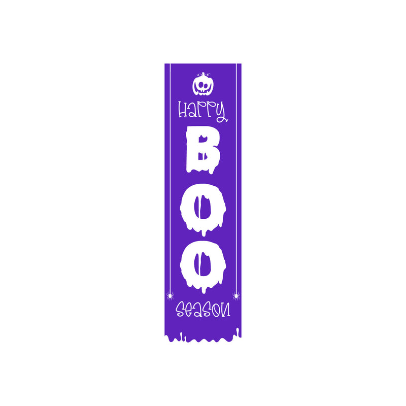 Vinyl Wall Art Decal - Happy Boo Season - 54.5" x 15" -Seasonal Movie Props Trendy Funny Halloween Sticker For School Classroom Entryway Living Room Storefront Coffee Shop Spooky Decor 1