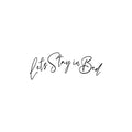 Vinyl Wall Art Decal - Let's Stay In Bed - Trendy Inspirational Lovely Fun Quote Sticker For Home Bedroom Family Living Room Kids Toddlers Playroom Decor 1